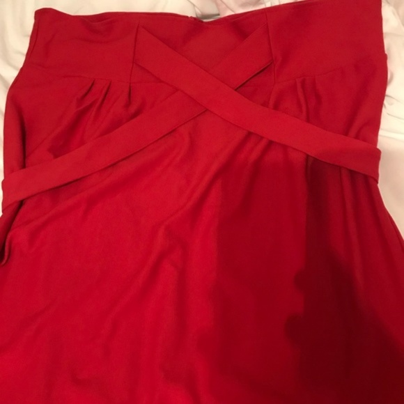 Tatyana Red Vickie High Waisted Pencil Skirt - Picture 2 of 4